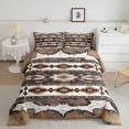thumbnail image 2 of Castle Fairy Bohemian Aztec Twin Comforter Sets for Teens,Western Cow Print Bedding Set, 2 of 8
