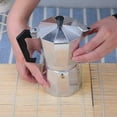 thumbnail image 4 of Italian Espresso Stove Top Coffee Maker 6 Espresso Cups Italian Stove Top Coffee Percolator Moka Pot (6 Cups / 300ml), 4 of 5