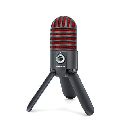 Samson Meteor Mic USB Studio Microphone, Titanium Black/Red - Limited Edition