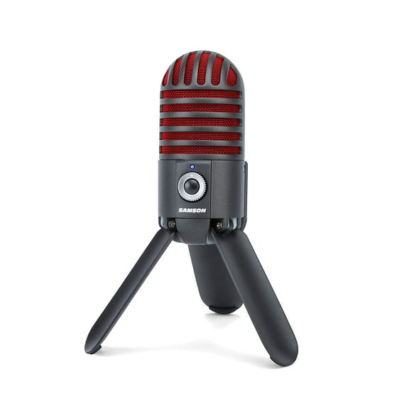 Samson Meteor Mic USB Studio Microphone, Titanium Black/Red - Limited Edition