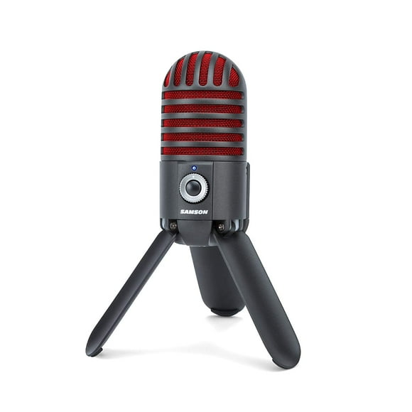 Samson Meteor Mic USB Studio Microphone, Titane Noir/rouge - Édition Limitée
