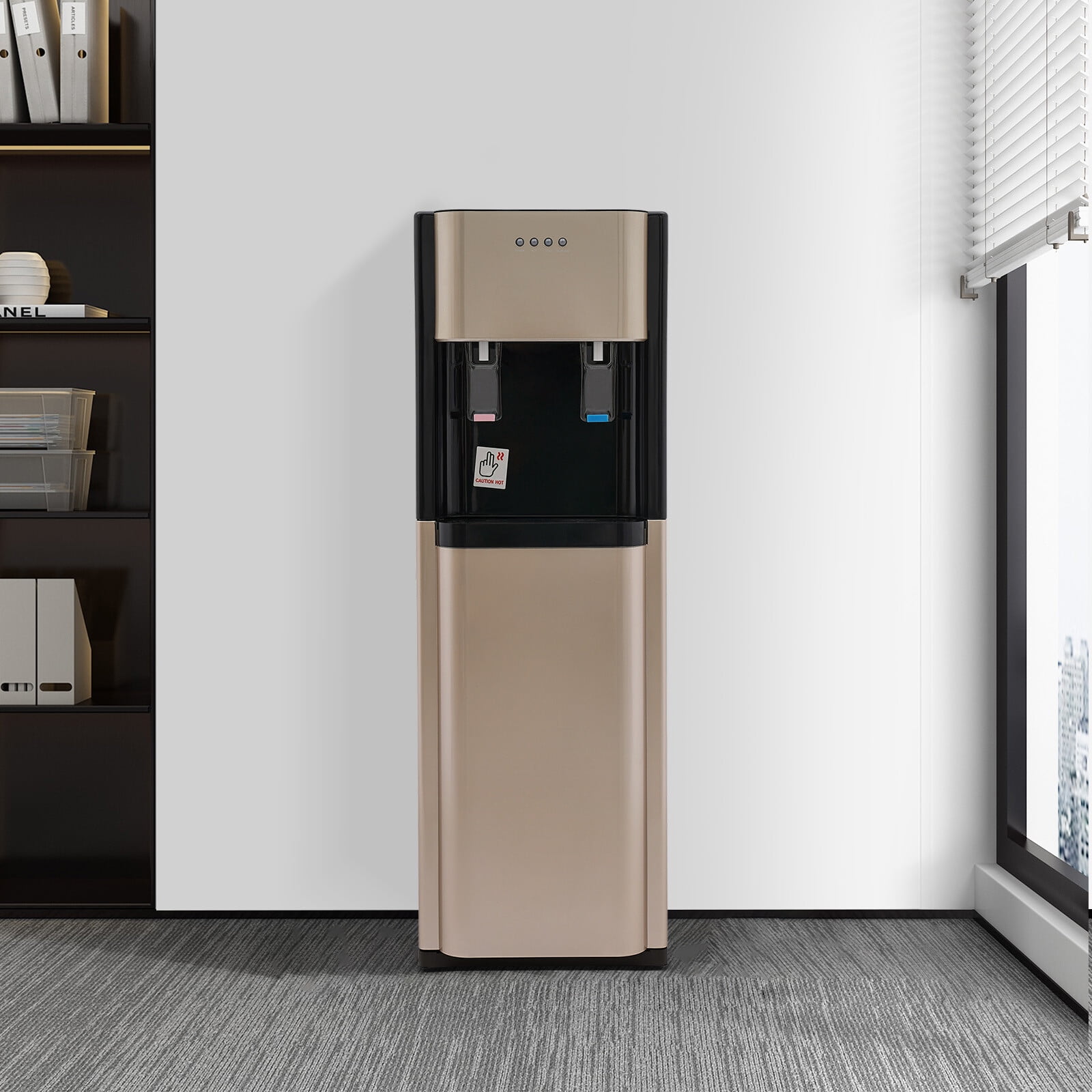 TFCFL 20L/5.28 Gallon Bottom Loading Water Drinking Machine Electric Hot & Cold Water Dispenser 620W 110V