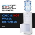 thumbnail image 3 of 5 Gallon Hot & Cold Water Dispenses Water Cooler Dispenser Top Loading for Home White, 3 of 8