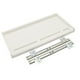 thumbnail image 5 of Bajo el escritorio de la computadora Cajón de teclado de PC con tornillos Organizador de teclado resistente White 27 mm W Rail, 5 of 8