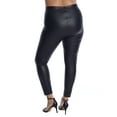 thumbnail image 4 of HUE Womens Croco Leatherette High-Waist Leggings Style-U22165, 4 of 4