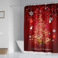 thumbnail image 4 of Lilixerw Christmas Shower Curtain,Waterproof Bathroom Curtain with Festival Print for Holiday Party Decor,35 x 71 Inch, 4 of 5
