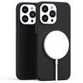 thumbnail image 2 of MagSafe Compatible Leather Case for iPhone 14 Pro - Black, 2 of 4