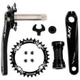 thumbnail image 1 of BUCKLOS 104 BCD 32T 34T 36T 38T Mountain Bike 170mm Crankset, Aluminum Alloy MTB Crank Set with Round Oval Narrow Wide Chainring Bottom Bracket Bolts, 1 of 7