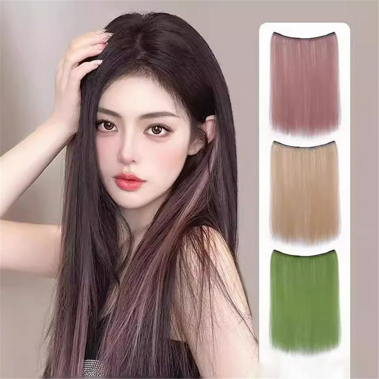 Adapan 20 Inch Invisible Wire Hair Extensions,Black Straight Halo