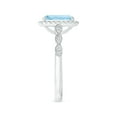 thumbnail image 3 of ANGARA Natural Cushion 1.85 ct Aquamarine Halo Ring with Marquise Motifs in 14K White Gold for Women (Size-9x7mm) | March Birthstone, Anniversary, Jewelry Gift for Women | Natural Aquamarine Ring, 3 of 8