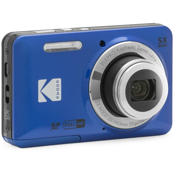 【動作確認済み】KODAC PIXPRO FZ55 Kodak FZ55 Digital Camera, 1080p HD Video, Blue Bundle with