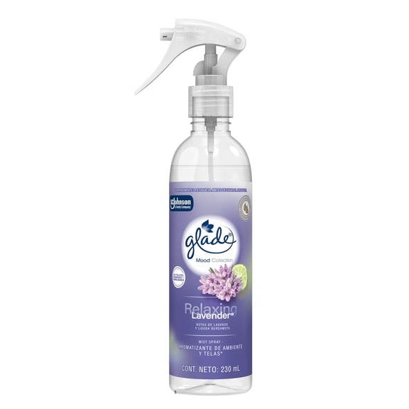 Mist Spray Aromatizante de Ambiente y Telas Glade Mood Collection, Relaxing Lavender, 230ml