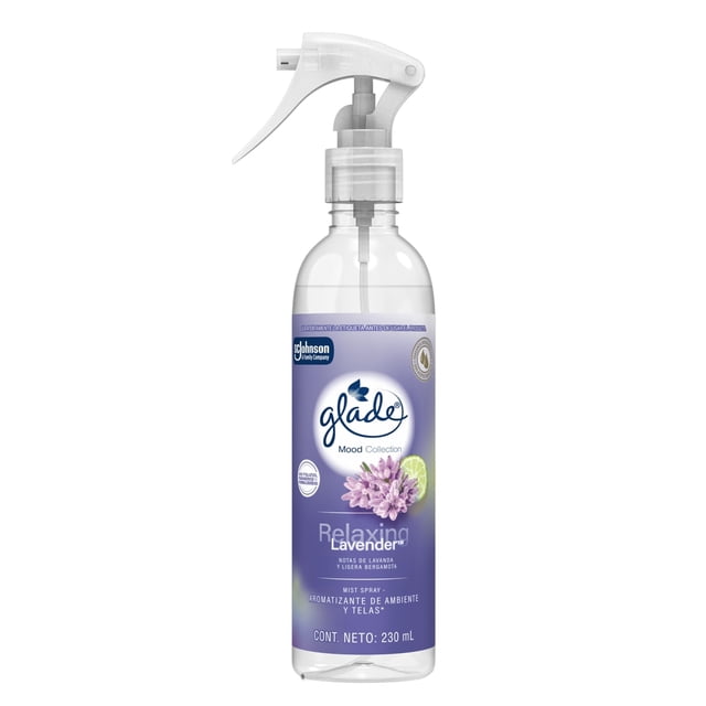Mist Spray Aromatizante de Ambiente y Telas Glade Mood Collection, Relaxing Lavender, 230ml