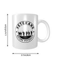 Trump 2024 Veterans Before Refugees Coffee Tea Ceramic Mug Office Work