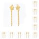 thumbnail image 1 of Tenedor de pelo sweethay Líneas de arte Escultura decorativa Fabricación de joyas Accesorios Retro DIY Oro, 1 of 6