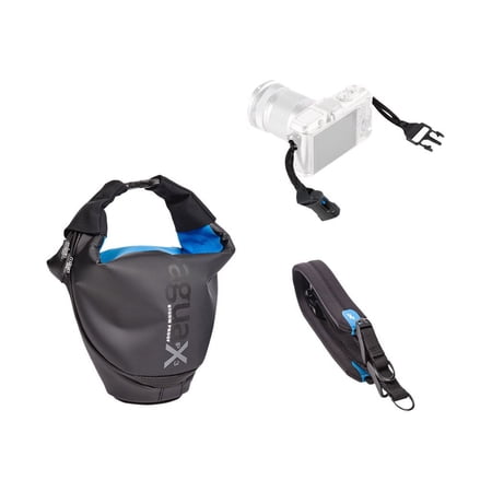 UPC: 0812112040672 | miggo Agua – For Mirrorless (CSC) – shoulder bag for camera with zoom lens – neoprene  Lycra  tarpaulin – black/blue