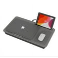 onn. Portable Work Station w/builtin phone holder and mouse pad, holds