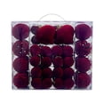 thumbnail image 2 of 48 piezas de adornos navideños colgantes, regalo considerado, adornos para fiestas, decoración para de Navidad para vacaciones Vino tinto, 2 of 8