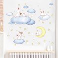 thumbnail image 3 of Coofit Wall Sticker Lovely Cartoon Rabbit Cloud Star Wall Mural Wall Decal for Nursery, 3 of 8