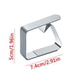 thumbnail image 3 of Stainless Steel Tablecloth Clips Heavy Duty Table Cover Clamps for Outdoor Picnics Parties Camping Set of 1 Clip, 3 of 5