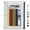 White, variant on 3-Ring Pen Pencil Pouch with Clear Window Stationery Bag Binder Case Classroom Organizers