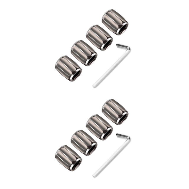 Kenally Paquete de 4 tapas de válvula de neumático de coche de aleación de aluminio antipérdida Universal profesional protección a prueba Type3 NO3