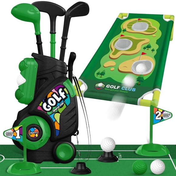 Set de golf para niños pequeños Liberty de 2 a 5 años con carrito de golf y accesorios