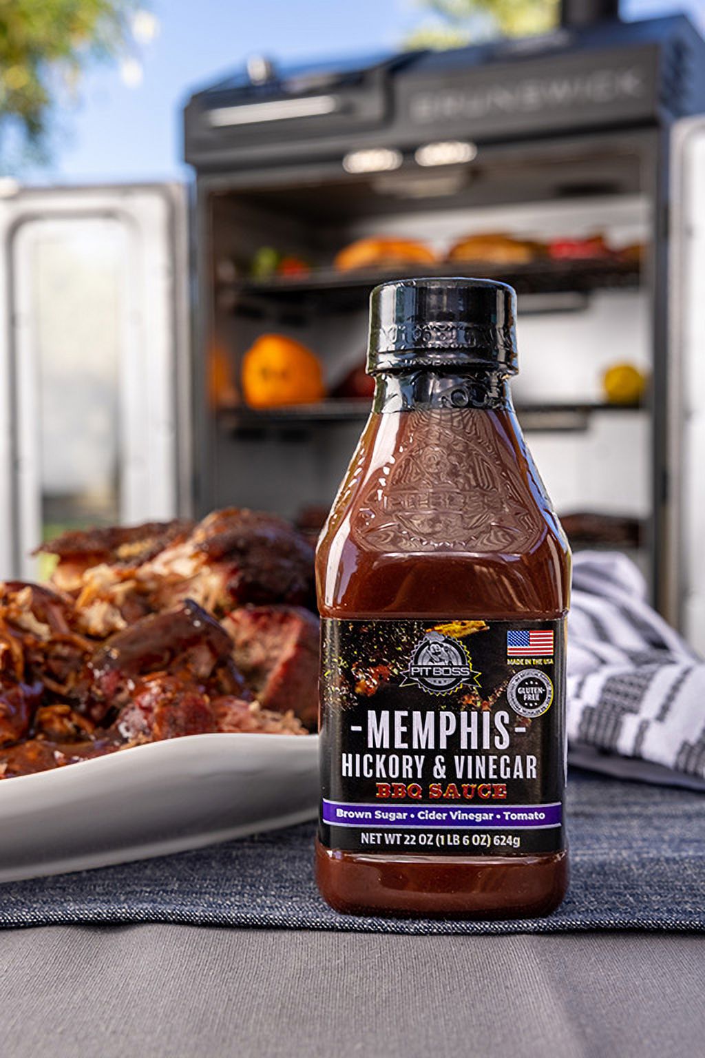 Pit Boss Memphis Hickory & Vinegar Barbecue Sauce, 22 oz