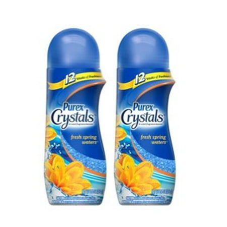 (2 Pack) Purex Crystals In-Wash Fragrance Booster, Fresh Spring Waters, 15.5
