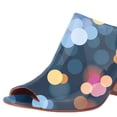 thumbnail image 3 of YDN Women Stylish Peep Open Toe Block Chunky Low Heel Mules Slide Backless Sandals Pumps Slip On Dress Office Outfit Shoes Size 16 Print Polka Dot, 3 of 3
