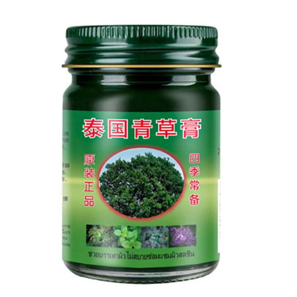 Crema de masaje tailandesa de 50 g Ungüento de hierbas verdes Crema de hierba verde