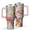 Pioneer Flower-3, variant on OBREWU Pioneer Flower Tumbler with Handle and Lid,Pioneer Flower 40oz Double Wall Vacuum Insulated Tumbler,Cups Gift for Women and Men