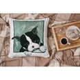 thumbnail image 4 of Boston Terrier Dont Leave Me Fabric Decorative Pillow, 4 of 4