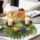 thumbnail image 4 of Portavelas de hierro para corona de velas, bandeja de velas de hierro, arte del hierro navideño, bandeja para corona para exhibición de velas, 6 uds., 4 of 4