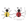 thumbnail image 2 of unbranded 4Ud Escultura De Pared Ladybird En Hierro Con Acabado Duradero Y Antióxido, 2 of 5