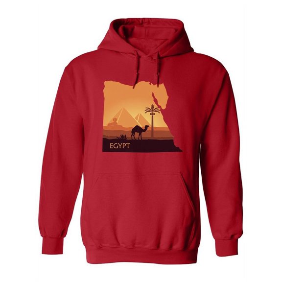 Egypt Landscape And A Camel Hoodie Women -Image by Shutterstock, Female Medium