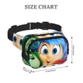 thumbnail image 2 of Lsque inside out 2 Pattern Square Double Layer Waist Bag, Durable Twill Fabric Waist Pack with Adjustable Belt,Outdoor Hiking, Running, Travel Waist Bag, 2 of 6