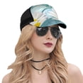 thumbnail image 5 of Lsque Daisy Flowers Printed Trucker Hat - Baseball Cap for Men Women - Breathable Mesh Side, Adjustable Fit - for Casual Wear, 5 of 7