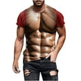 thumbnail image 6 of ALLLIST Crew Neck Summer Tops for Men 2024 Short Sleeve Red Muscle Gift T-Shirts Loose Printed Graphic Mens T-Shirts, 6 of 6