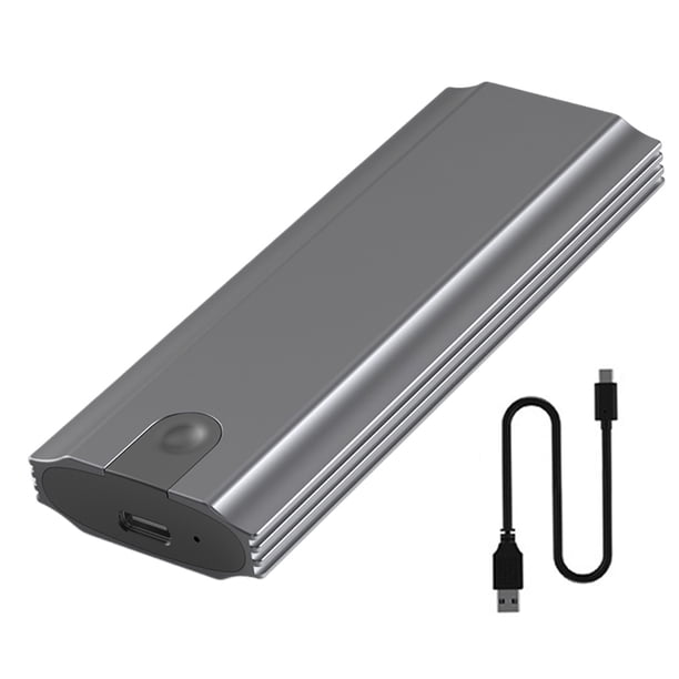 Caja de disco duro M.2 SATA3.0 6Gbps NVMe/NGFF Disipación de calor Plug and Play Hugtrwg Para estrenar