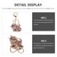thumbnail image 3 of unbranded Llavero Colgante Rosa Con Para De Y Llaves, 3 of 6
