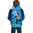 thumbnail image 2 of Youth Rare Greninja Hoodies 3D Print Pullover Hooded Sweatshirt With Pocket For Boys Girls Teen Large, 2 of 8