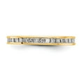 thumbnail image 3 of 14K Yellow Gold Ring Band Eternity Diamond Square Polished 1ct Princess Channel Set , Size 6, 3 of 4