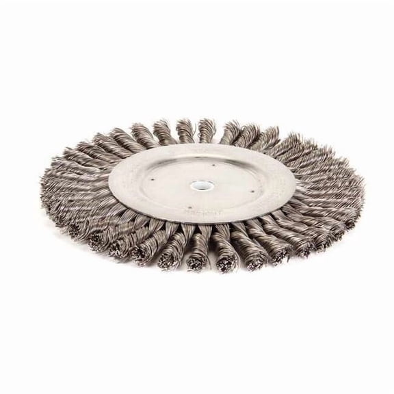 Weiler Twist Wire Wheel Wire Brush, Arbor, 8" 94022