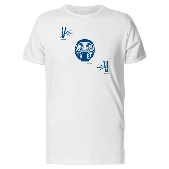 Japanese Daruma Doll In Blue Tee Men's -Image by Shutterstock