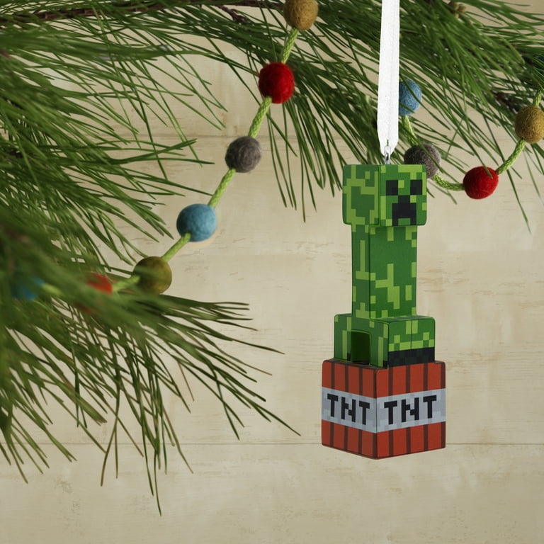 Hallmark, Minecraft Creeper Ornament, 0.12lbs, Pixelated Design