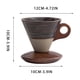 thumbnail image 3 of Elegante taza cónica de café | Taza vintage de cerámica con asa y base de madera | Taza de 200 ml con función de vertido para un aroma intenso | Ideal para el hogar y la oficina, 3 of 7