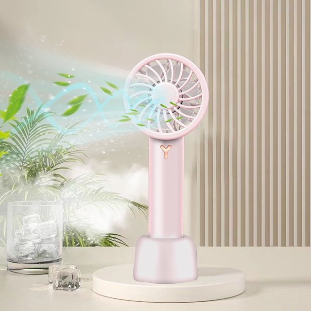 Descuentos Únicos, Ventilador pequeño de mano Mini ventilador Ventilador de escritorio recargable Ventilador portátil para el hogar Akmoler