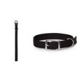 thumbnail image 4 of Classic Black Dog Collars Double Thick Nylon Strong Metal Buckle Heavy Duty (13 to 16 Inch), 4 of 6