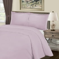 BNM Cotton Blend Duvet Cover Set, Full/ Queen, Lilac